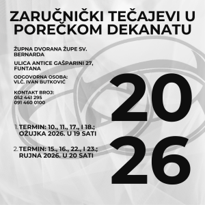 Zaručnički tečajevi u 2026. godini