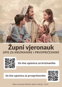 Upis vjeroučenika za župni vjeronauk